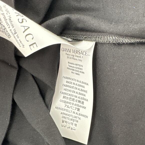 Versace Logo-Print Cotton T-shirt L - Picture 8 of 12